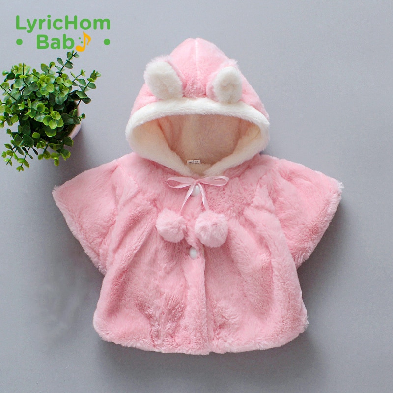 LyricHom Baby Winter Baby Girls Clothes Cute Coat Jacket Warm Snowsuit Baby Hooded Jacket Children's Outerwear for Year