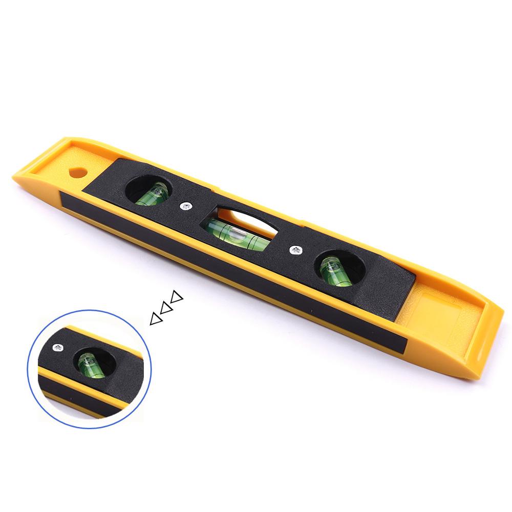 230mm 9.06 Inch Spirit Level Bubble Ruler Magnetic 3 Level Bubble Vertical/Horizontal/45 degree Level Measuring Instruments