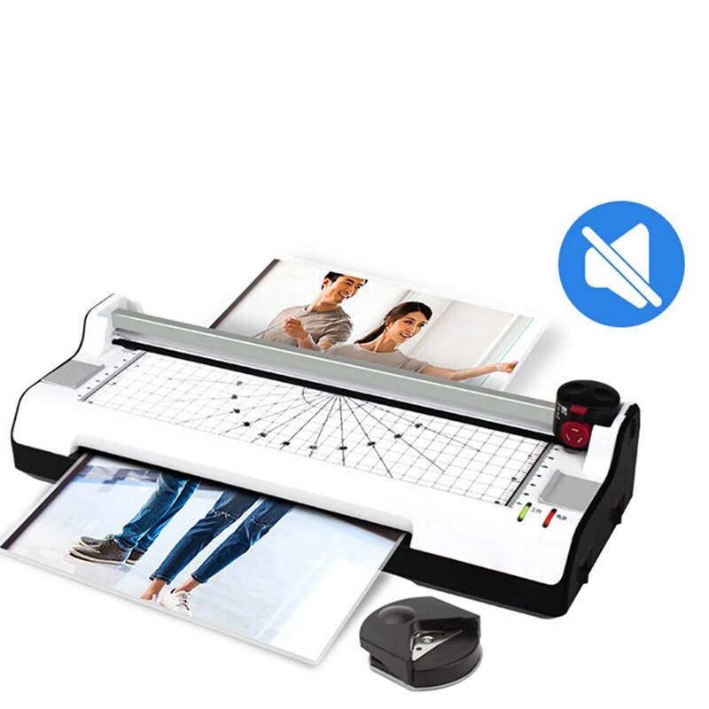Multi-Function 3 in 1 Photo Laminator A4 Trimmer Machine Sealed Plastic Laminating Machine Cold Laminator EU Plug