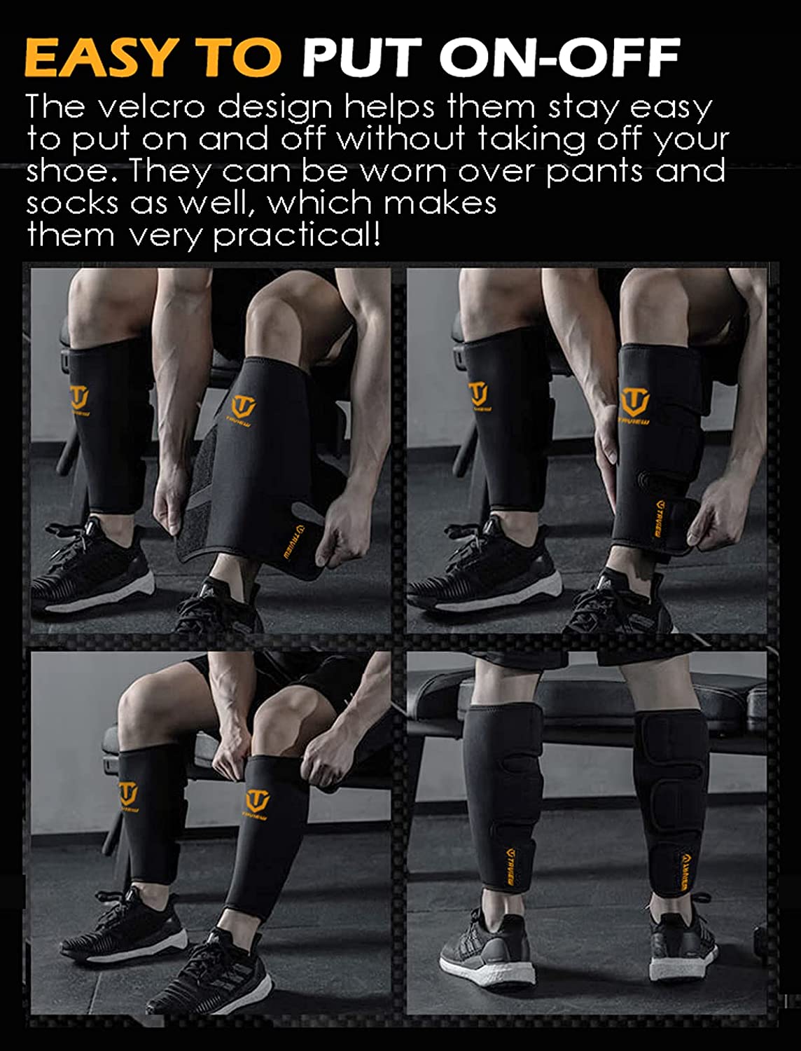 Espinilleras de levantamiento de pesas para gimnasio, equipo de Fitness, cuerda para escalar, Crossfit, protección de fútbol
