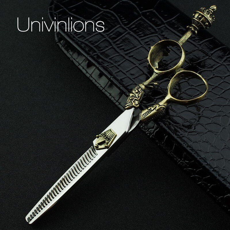 6" king style hair scissors hairdressing scissors cutting hair clipper haircut kit coiffure scisors japan hair cuts: 1 thinning scissor