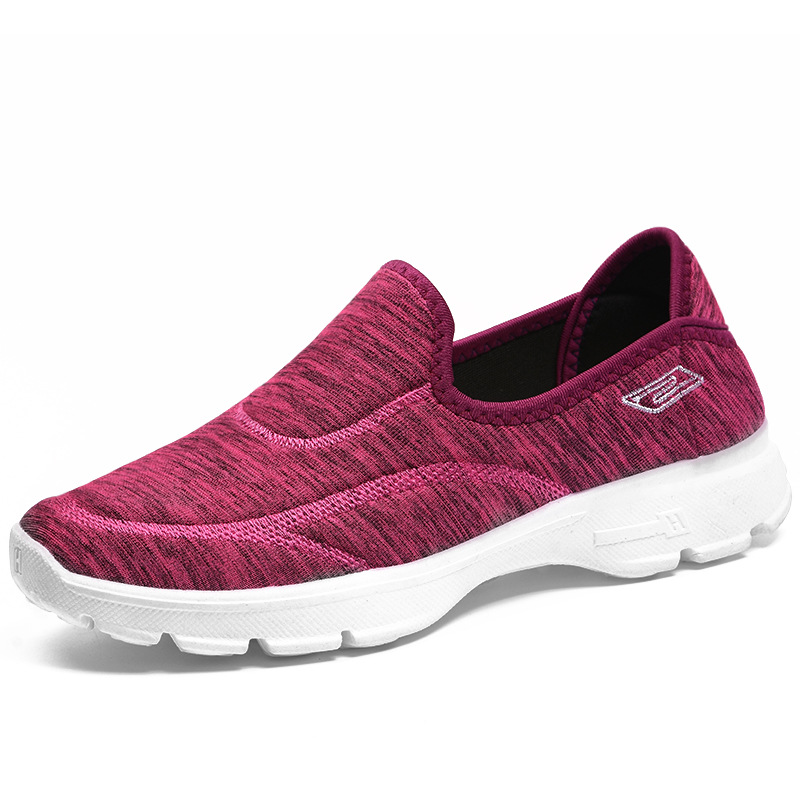 Frühling Frauen Unterhose Auf Halbschuhe Damen lässig Komfortable Wohnungen Weibliche Atmungsaktive strecken Tuch Schuhe Zapatillas n627: verrotten / 9