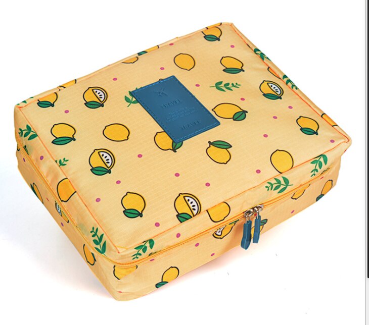 Sac à cosmétiques, enveloppes rouges à bouche multifonctions, trousse de maquillage de voyage pour hommes et femmes, trousse Portable étanche,: Yellow smiling face