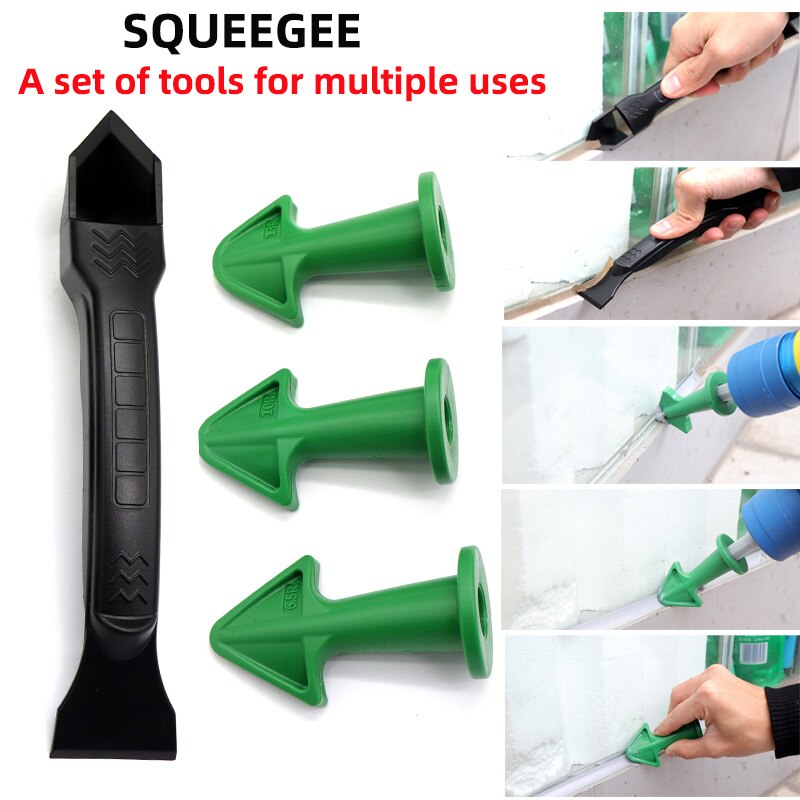 Grattoir à mastic HIFESON et buse à truelle Plus et outils de calfeutrage en Silicone