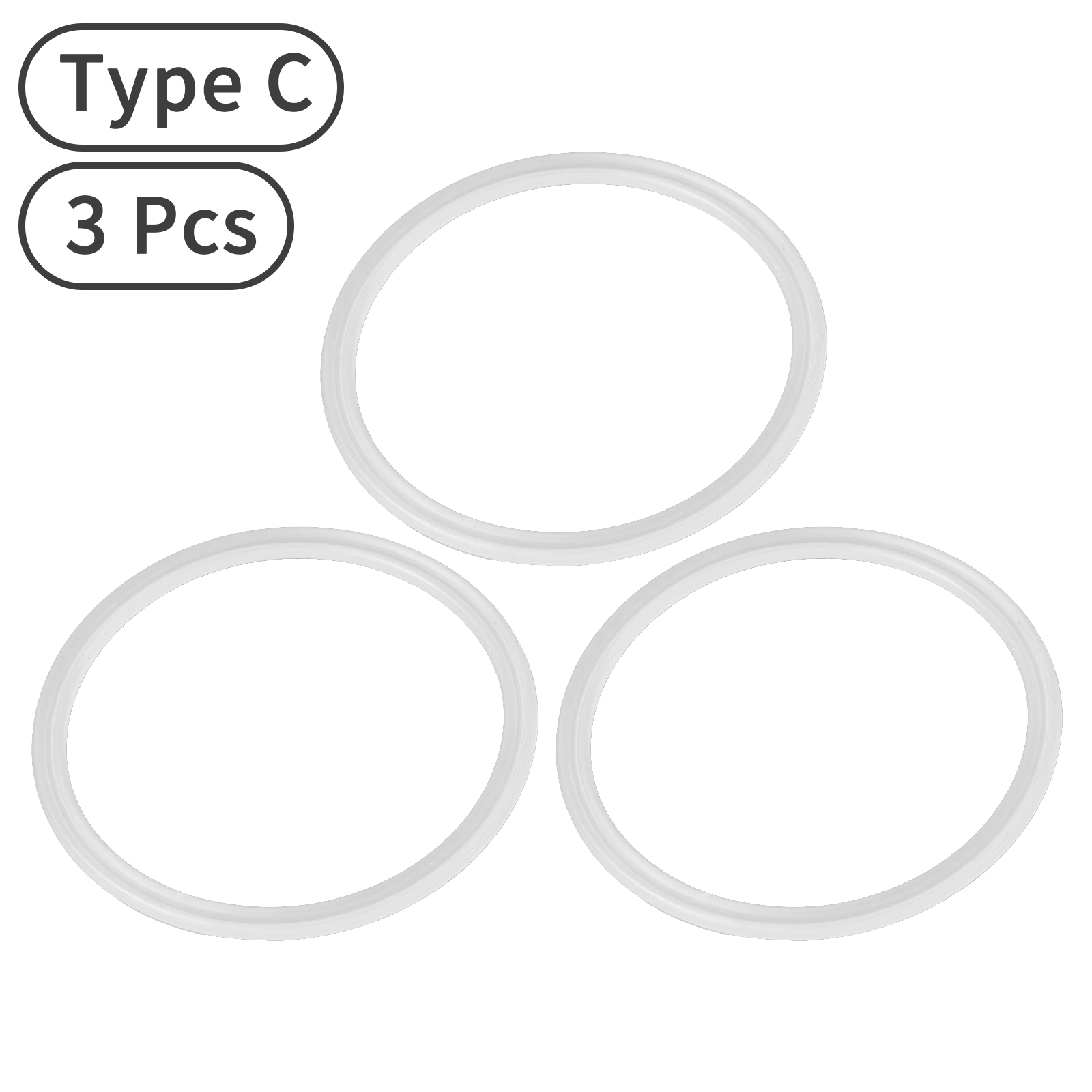 3Pcs Siliconen Afdichting O-ringen Outdoor Vacuüm Thermosflessen Flessen Lekvrije Afdichting Ring Bevestigingsmiddelen Fles Cover Cup Deksel pakkingen: Licht Groen