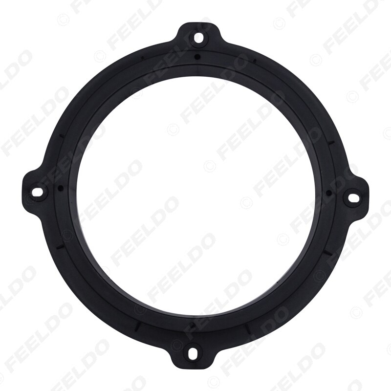 FEELDO-espaciador de altavoz para coche, 1 par, 6,5 &quot;, adaptador de bocina para Hyundai ix20 ix25 ix35, alfombrillas de anillo de reacondicionamiento estéreo para puerta delantera