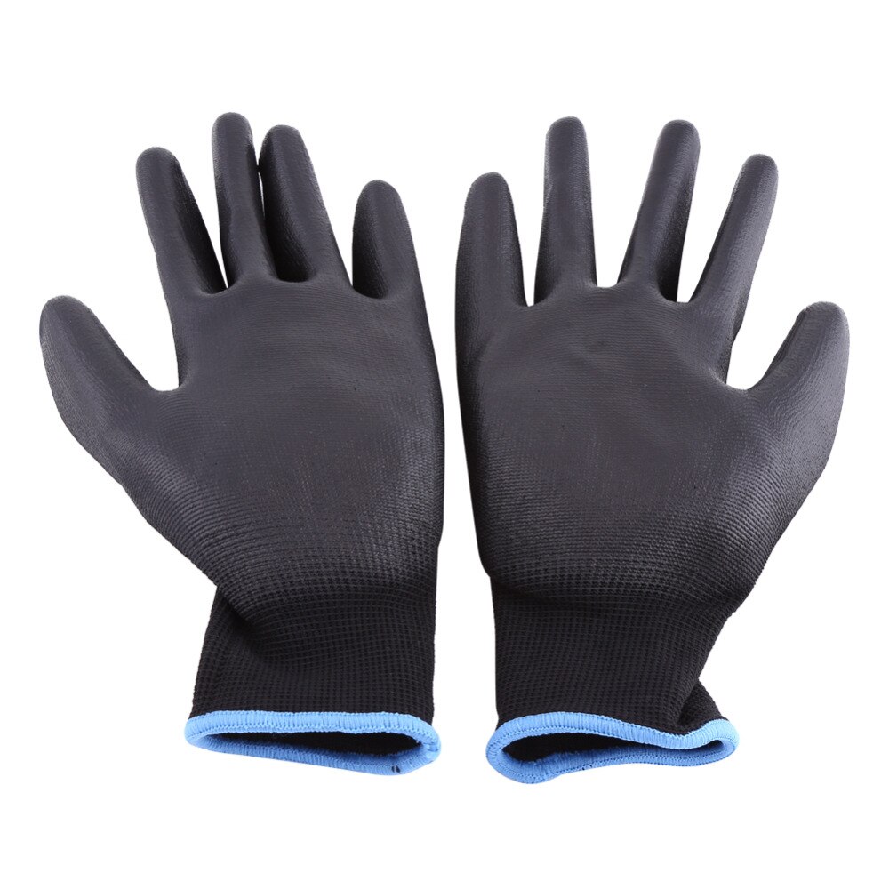 Guantes de trabajo de protección antiestática, con revestimiento de PU, antiestáticos, para guantes de trabajo electrónicos de CI, 12 par/lote