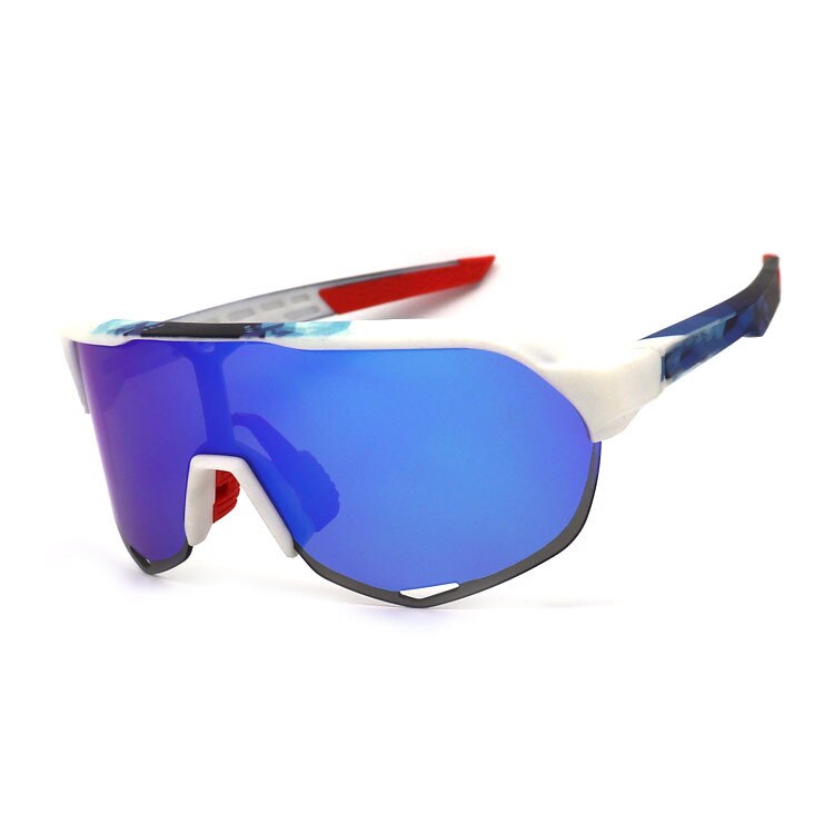 100 S2 Sagan Radfahren Brillen Radfahren Sonnenbrille Bicicleta Gafas Ciclismo Radfahren Gläser Radfahren Sonnenbrille 3 objektiv Polarisierten: weiß farbe