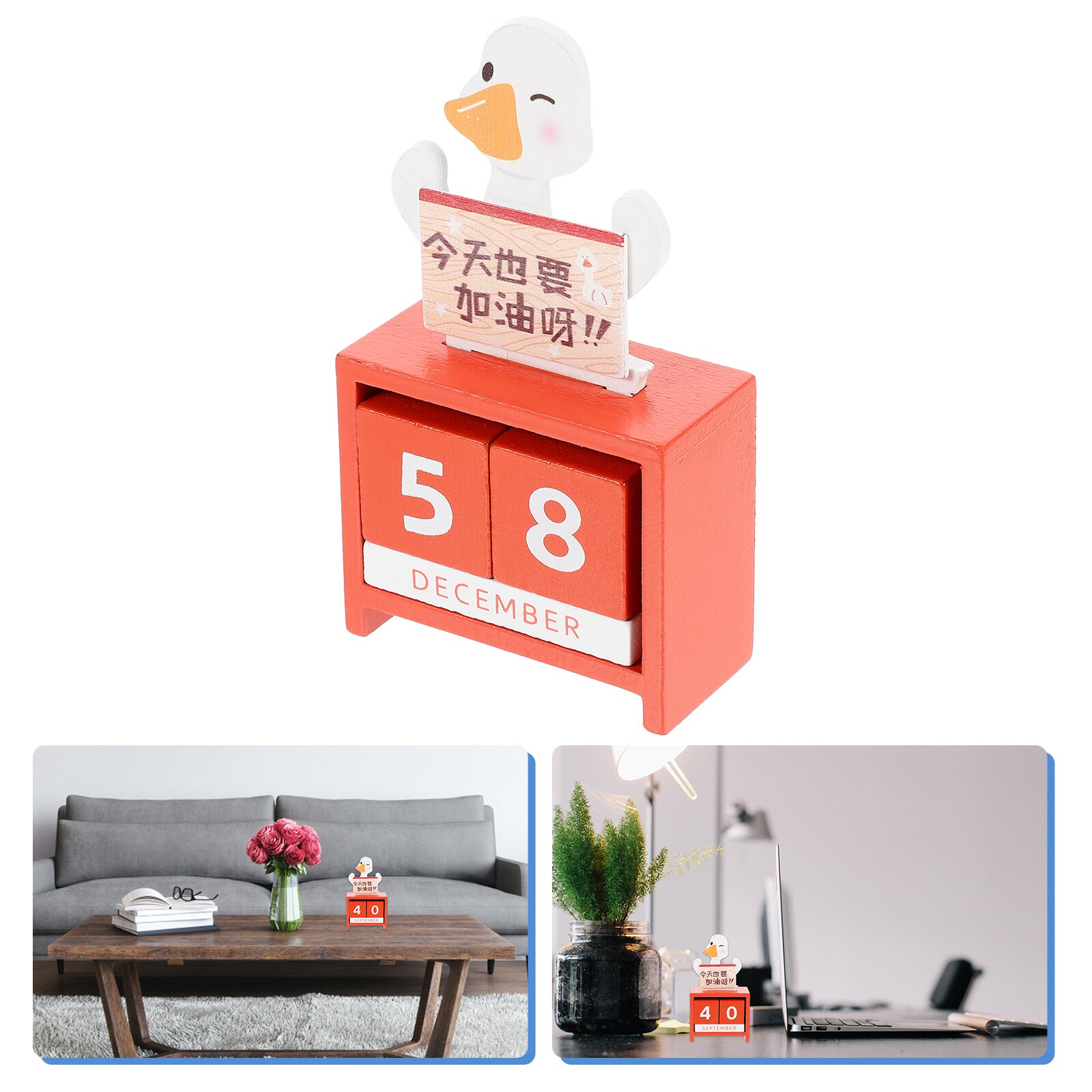 Wooden Desk Calendar Desk Calendar Block Desktop Wooden Calendar