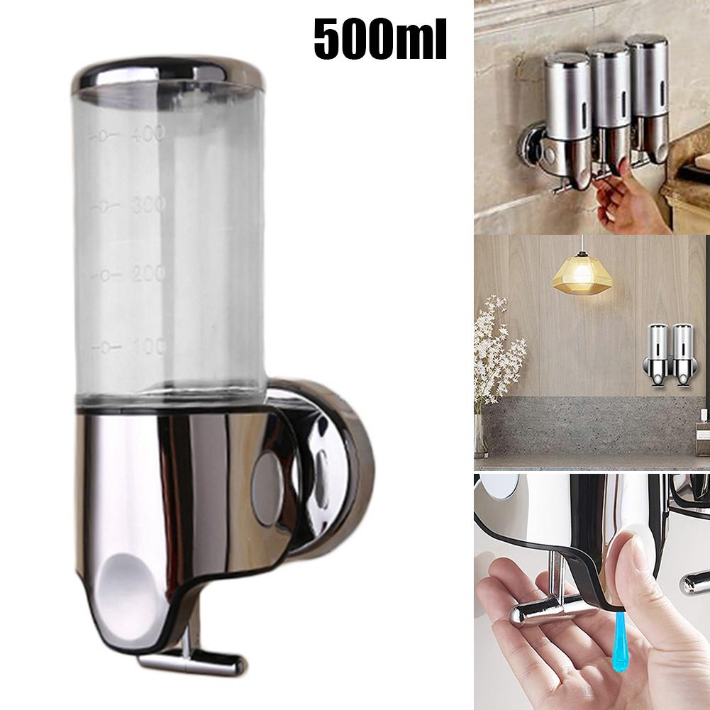 500ml 1/2/3 Bottle Liquid Soap Dispenser Wall Mounted Shower Body Lotion Plastic Detergent Shampoo Dispenser Bathroom Products