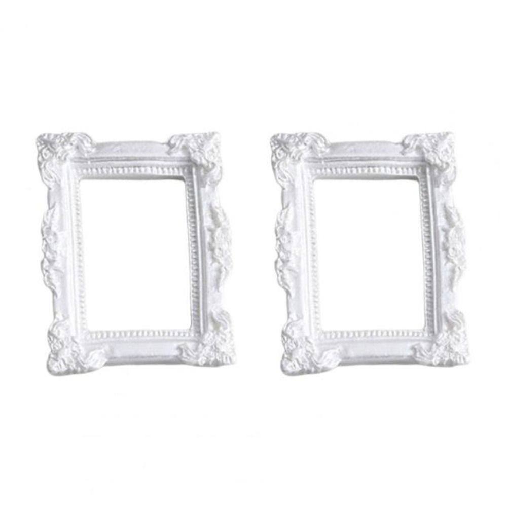 Nice-looking Mini Picture Frame Resin Fine Workmanship Small Size Miniature Photo Frames for: Burgundy