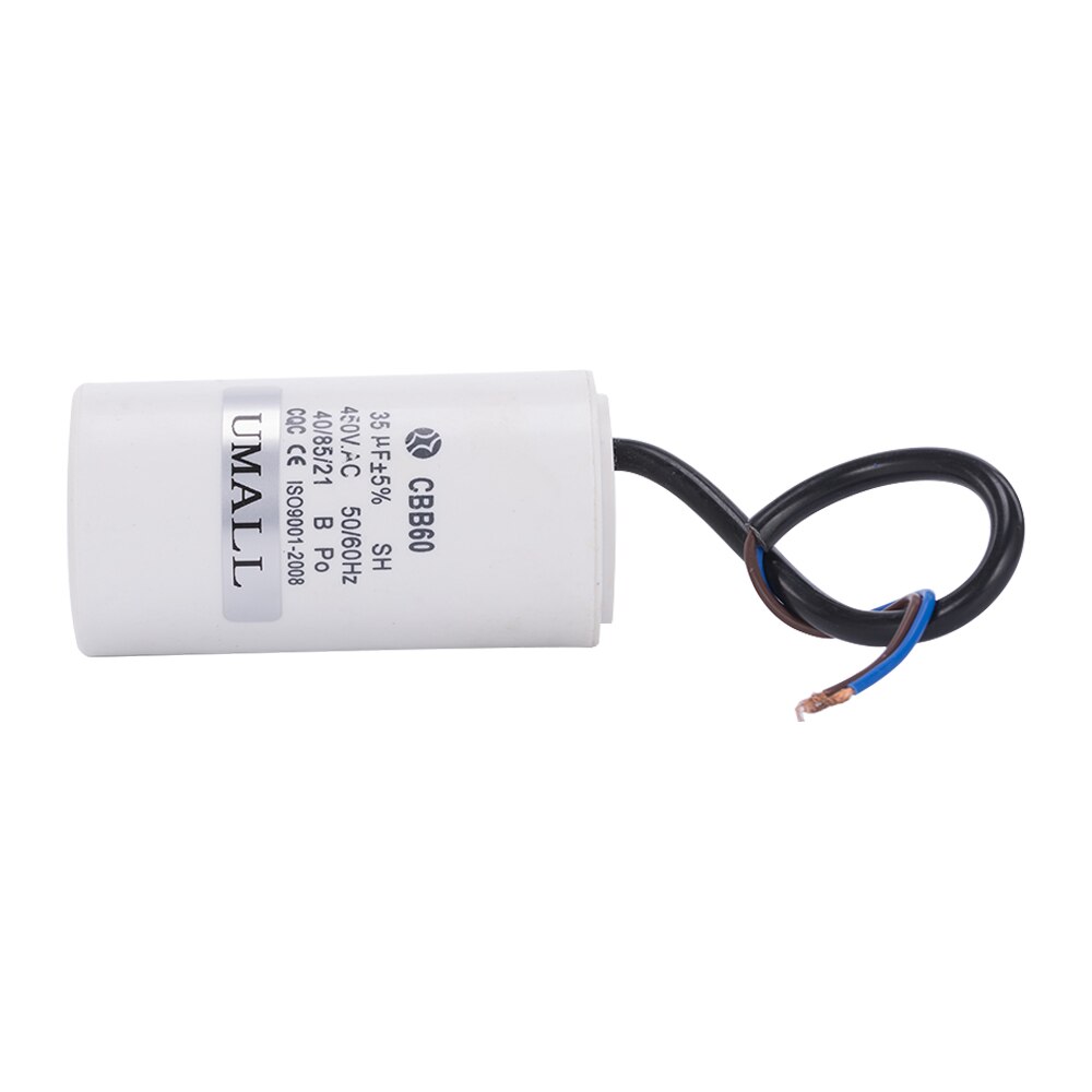 CBB60 450 V 35 UF Running motor start condensator twee draden voor airconditioners wasmachine elektrische machine
