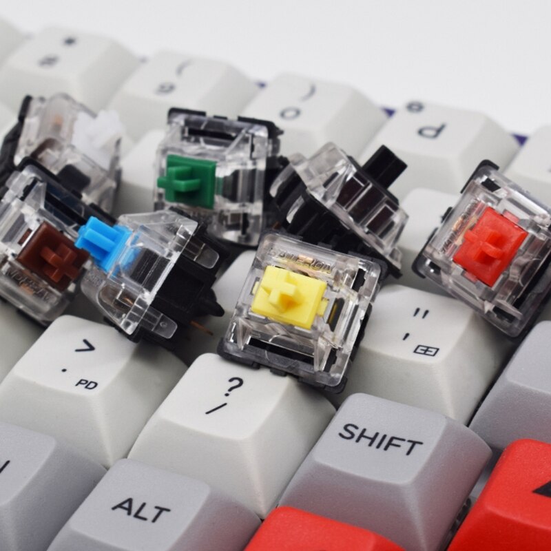Gateron mx switch 5 pin Switches RGB SMD 5pin Axis Compatible for Cherry MX mechanical Keyboard diy Switches Black Red Brown Blu