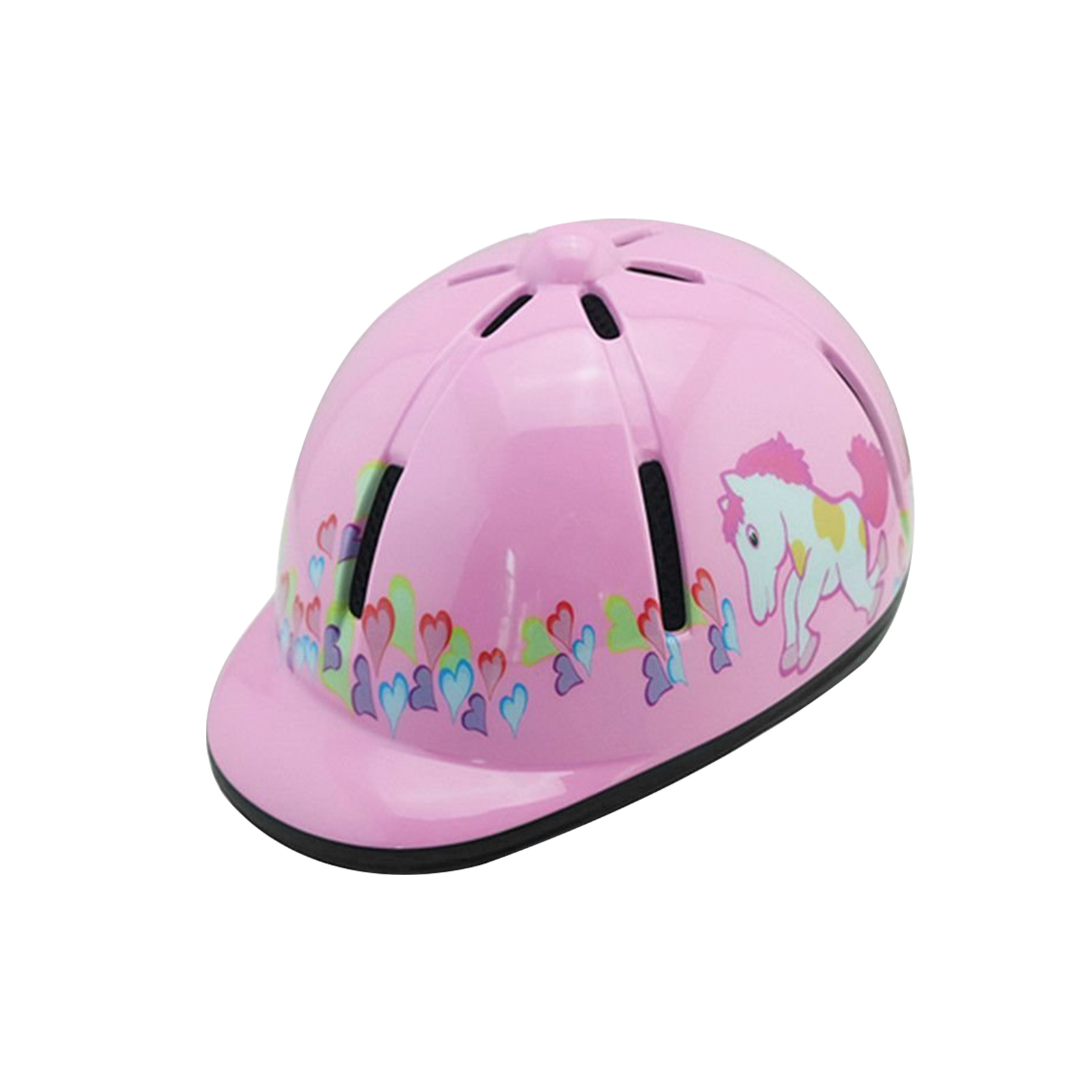 Boys Girls Cycling for Kids Universal Horse Riding Helmets Adjustable Safety Sports Protective Equipment Head Protection Hat: Pink