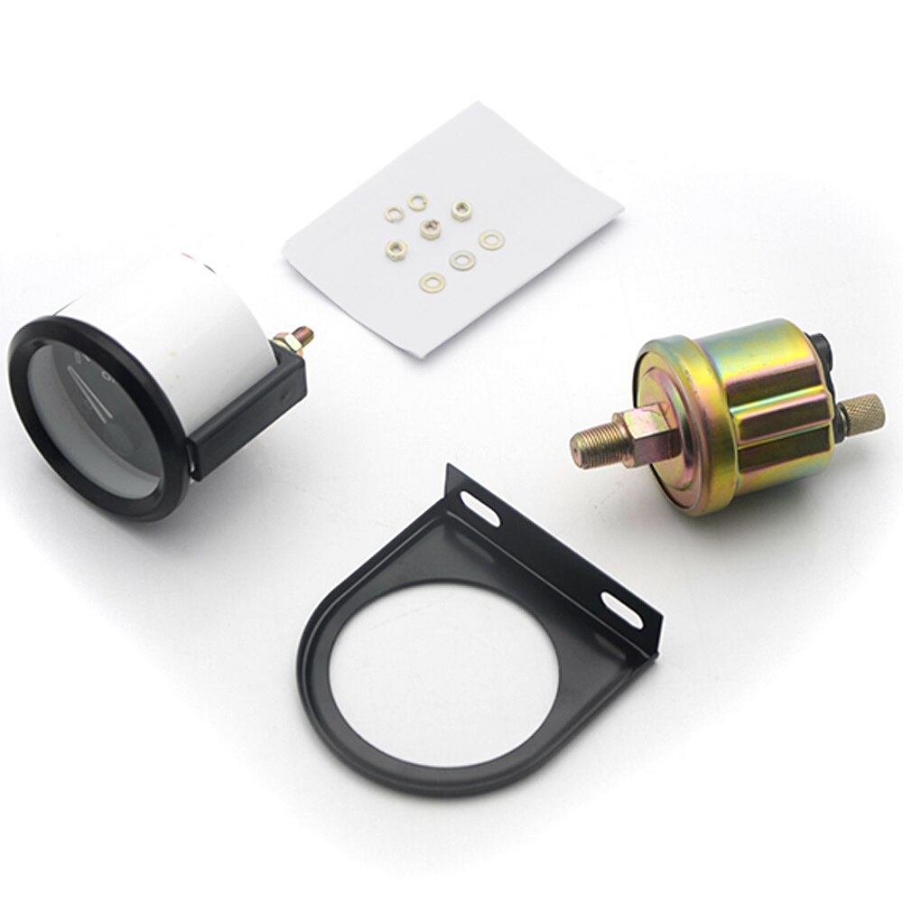 2 &quot; 52mm vattentemp/ oljetemp/oljepress psi/ oljepress kg/volt/amperemeter/bränslenivå (utan flottör) mätare bil