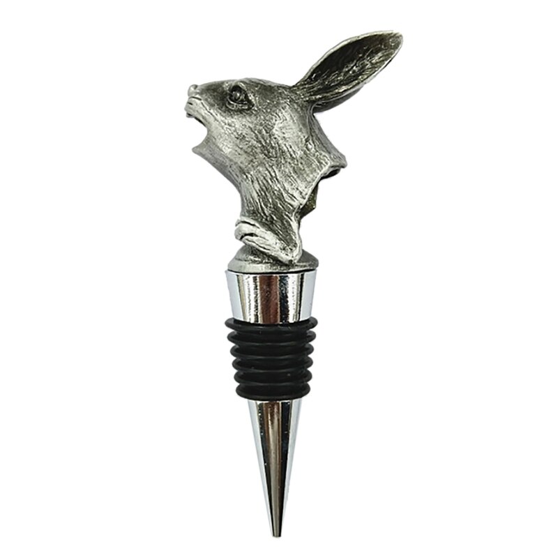 Pasen Cartoon Bunny Wijn Flessenstop Schenktuit Leuke Konijn Zinklegering Bar Tool Voor Huis Keuken Bruiloft Champagne Drank: BN-2