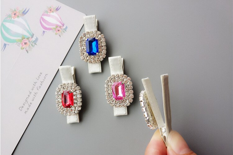 1 pezzi Lytwtw&#39;s Baby Girl accessorio per capelli Clip per neonato copricapo principessa regalo carino Lovely Children strass Crystal Hairpin