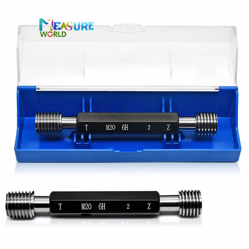 High precision Thread Plug Gauge GO/NO GO Gage Metric Gauge 6H Precision Internal Screw Gage Fine,Pitch Thread Test Tool 1pcs
