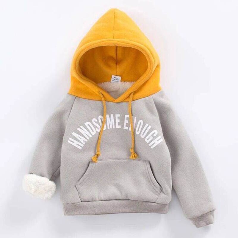 Hiver sweats à capuche pour garçons beau garder au à capuche décontracté enfants pull en vrac automne garçons sweat enfants veste: GRIS / 12M