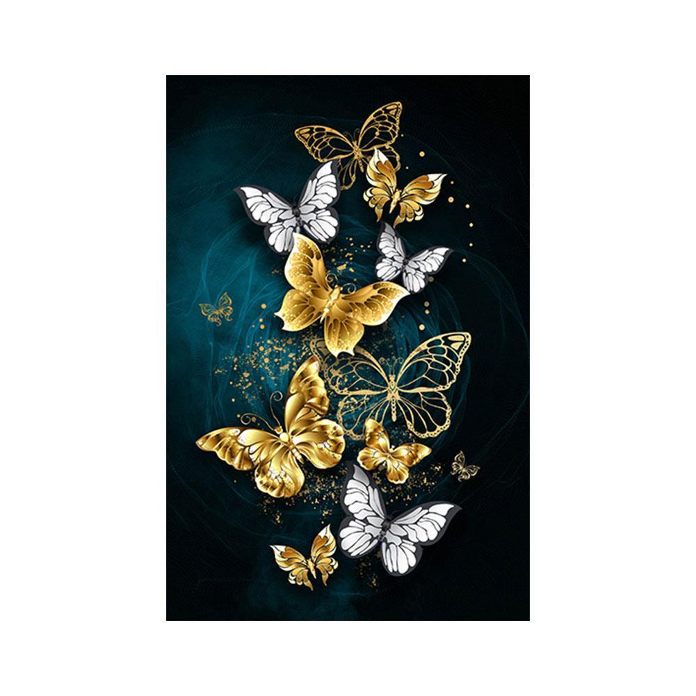 5D DIY Rode Bloem Diamanten Schilderij Wandklok De... - Grandado