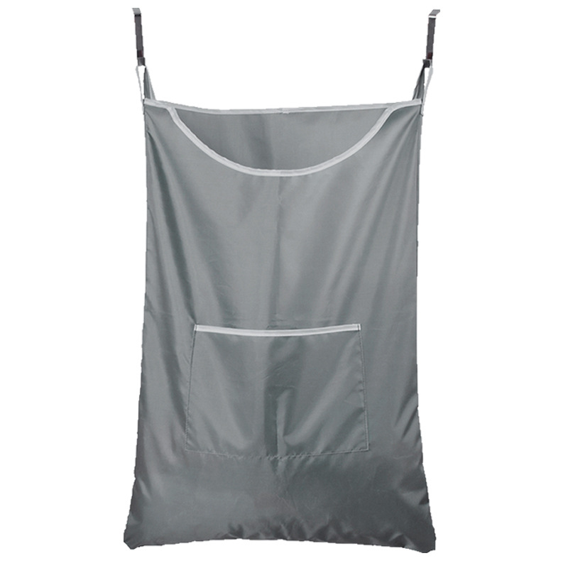 Opknoping Wasmand Op De Deur Grote Capaciteit Opslag Van Vuile Kleren Draagbare Duurzaam Oxford Stof Recycle Bag 3 Kleuren: gray