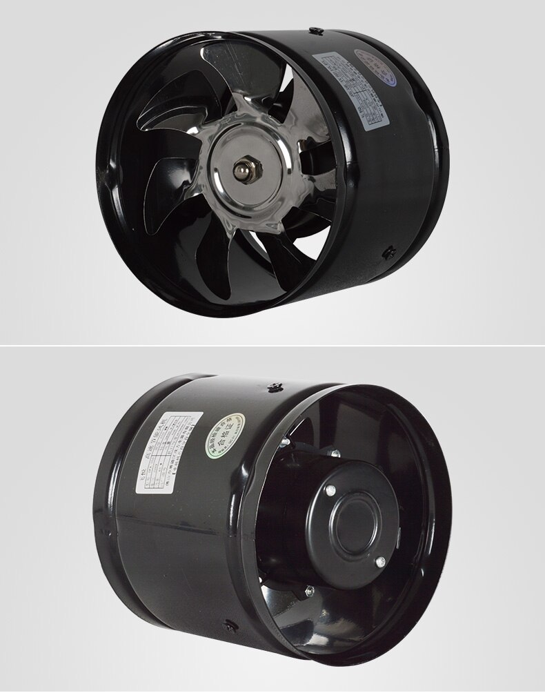 6 " boostervifte inline kanalvifte høyhastighets metallvifte 150mm- rørs avtrekk