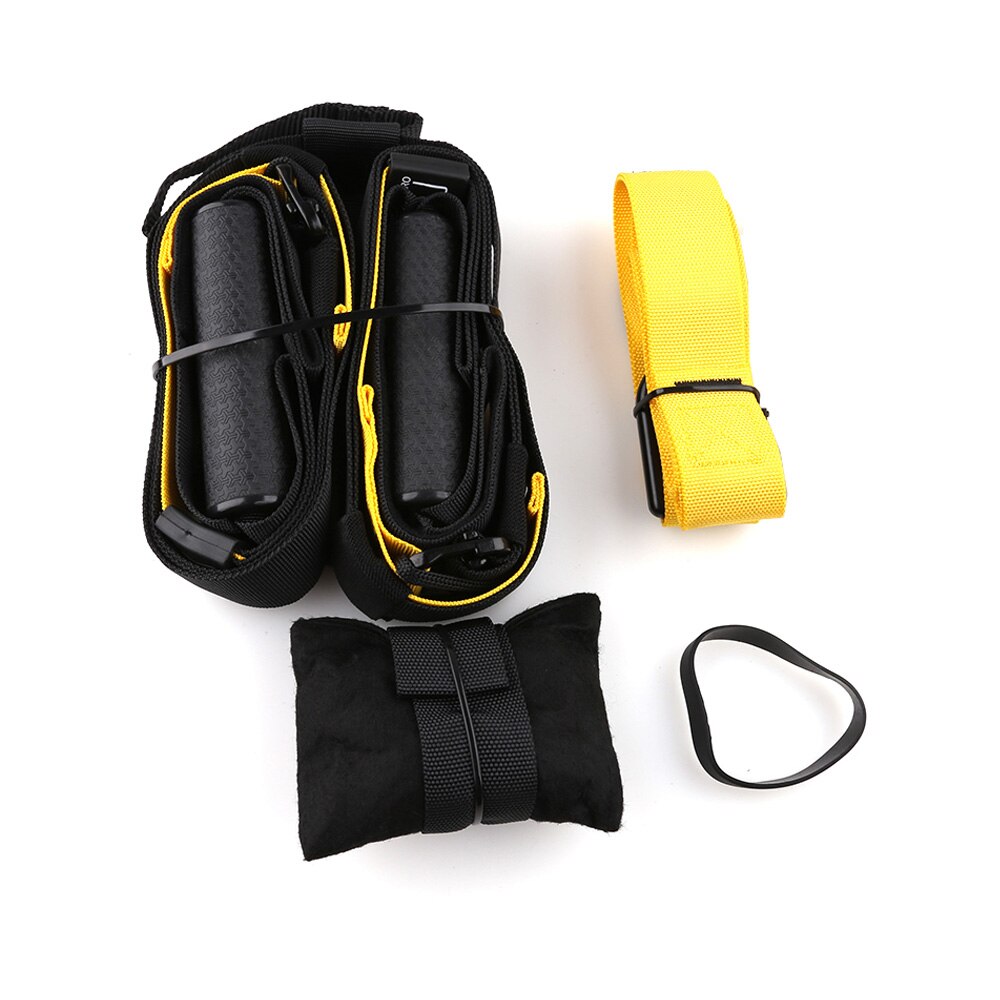 P4 hängande bälte träning gym hem träning suspension träning stretching elastiska remmar fitness band banda resistencia fitness: P2- gula