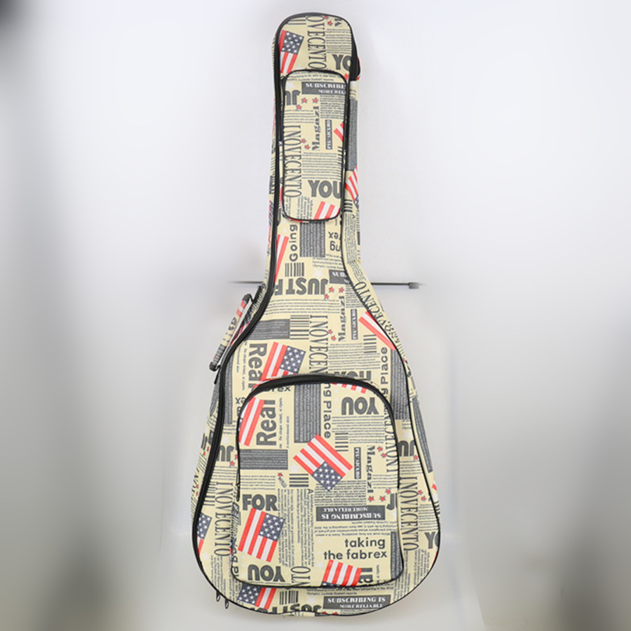 40/41 tommer guitar taske 5 mm tyk svamp soft case gig taske rygsæk 600d oxford vandtæt guitar cover sag med skulderstropper: Farve 2