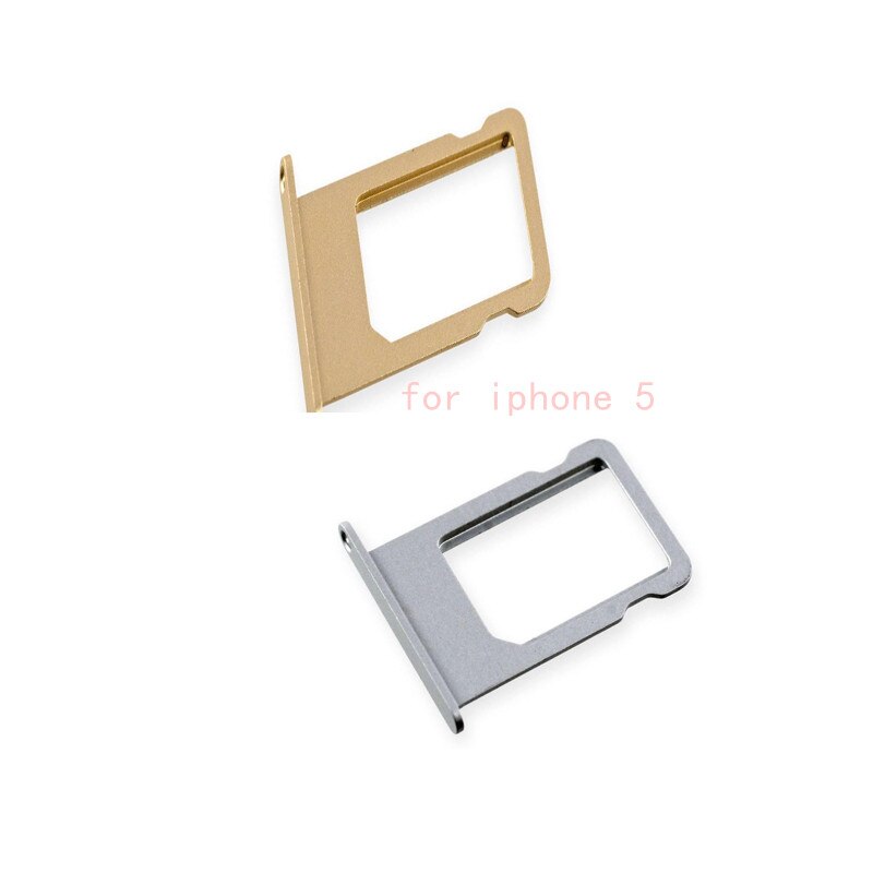 Gold Grey For iPhone 5 5S 5c Silver Nano Sim Card Tray Adapter Slot Holder Replacement Part with Eject Pin