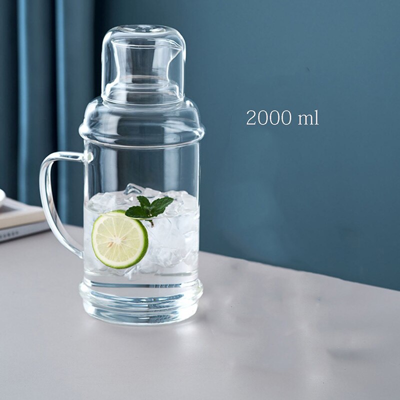 retro glasscold wasserkocher Bunte transparent große-kapazität Wärme-beständig glas wasserkocher Kann beheizt werden Haushalt täglichen bedarfs: 4