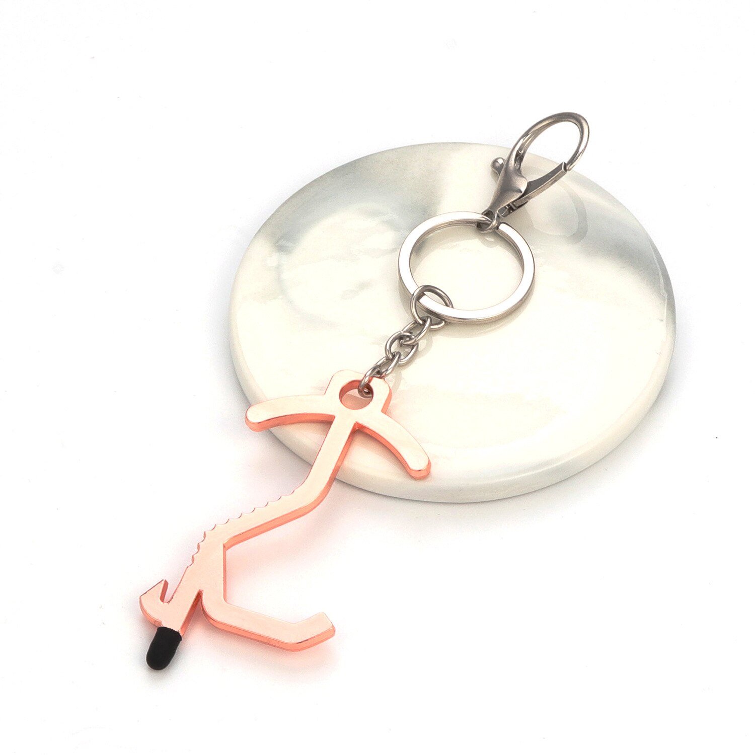 Non-Contact Door Opening Press Elevator Keychain Useful Product Alloy Safe Health Non-Contact Anti-Virus EDC Door Opener: Ysk29  2 hao FOB