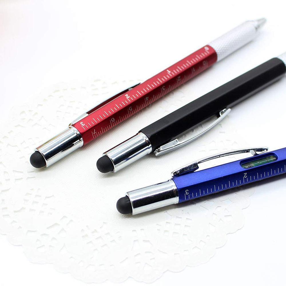 7 in 1 multifunction ballpoint pen with Modern handheld measure tool screwdriver to technical stylus screen ruler P3Q3