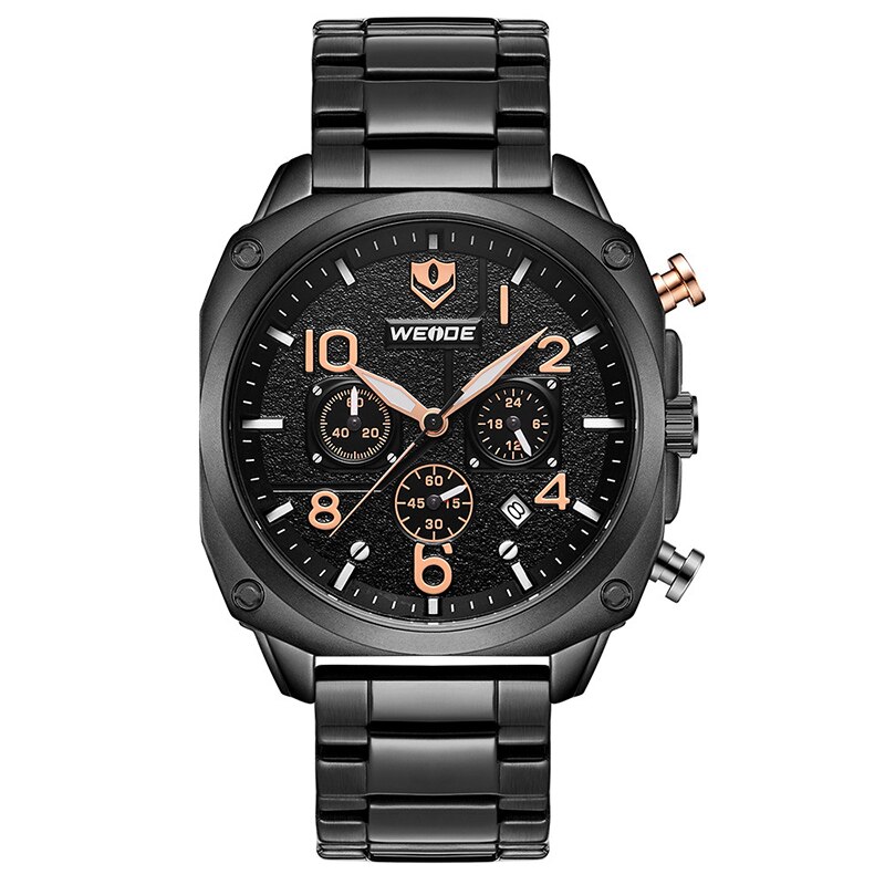 Reloj WEIDE, relojes de cuarzo para hombres, relojes de pulsera militares resistentes al agua deportiva, relojes de hombre, reloj Masculino: Orange