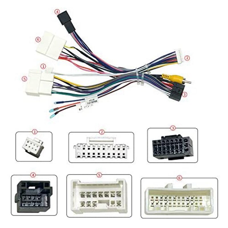 Auto 16PIN Audio Netsnoer Radio Kabelboom Met Canbus Box Voor Renault Captur Dacia Clio +