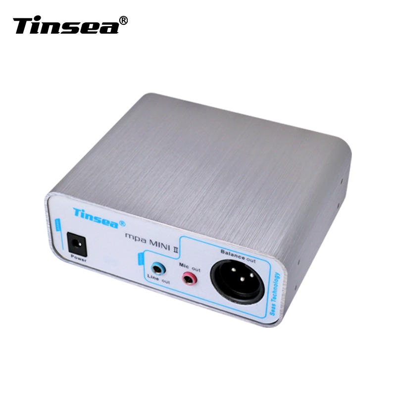 Tinsea mpa mini ‖ DC 5V-9V audio interface microphone amplifier sound card reverberation karaoke with 48V phantom power supply