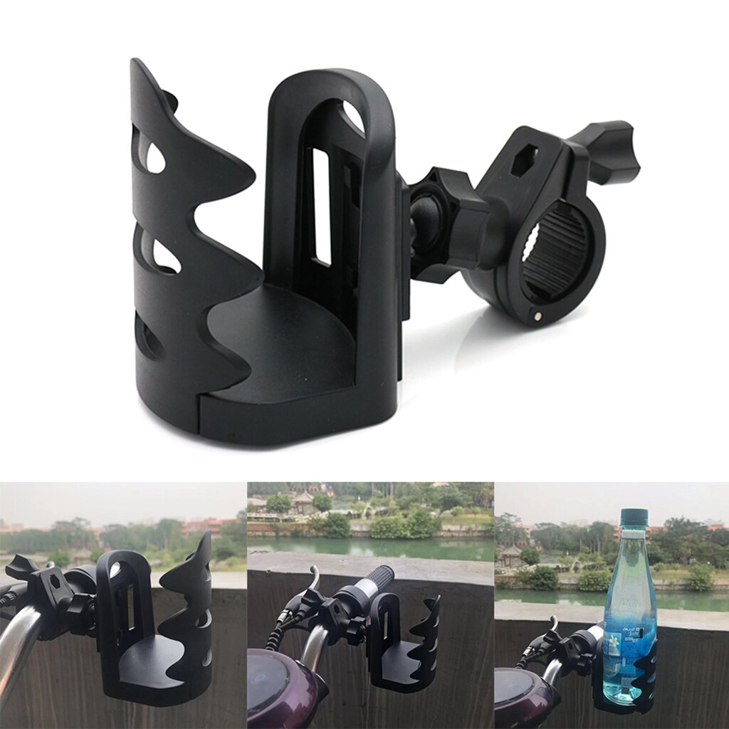 Universal Adjustable Handlebar Mount 360 Degrees Rotation Drink Bottle Cup Holder for Stroller Motorcycle Motorbike