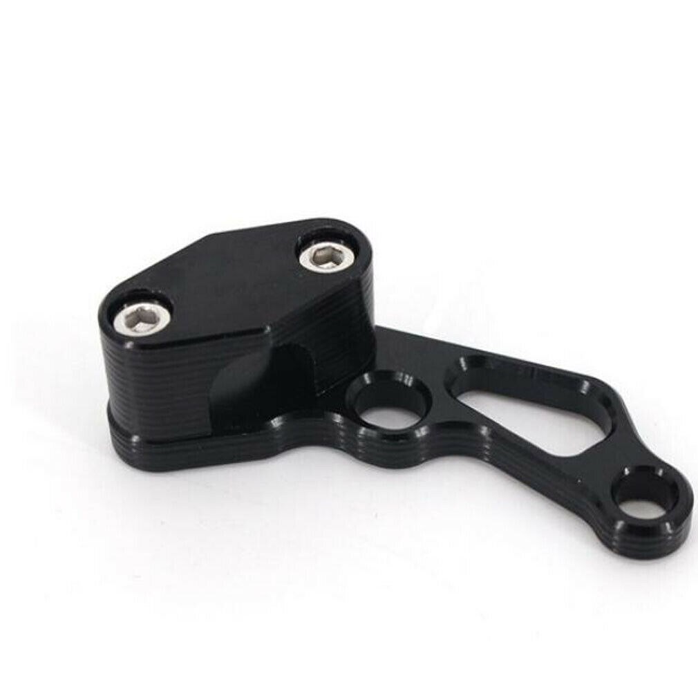 Universal Aluminium Motorcycle Brake Line Clamps Wire Clip Holder For Honda CBR: Black