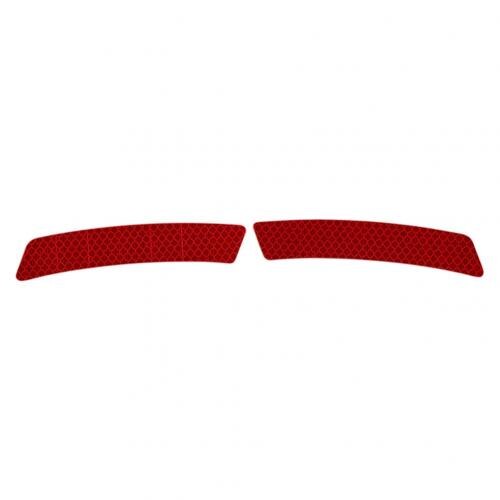 1Pair Car Exterior Accessories Adhesive Reflective Tape reflective strip Emergency sign Reflector Reflective tape Car sticker: Red