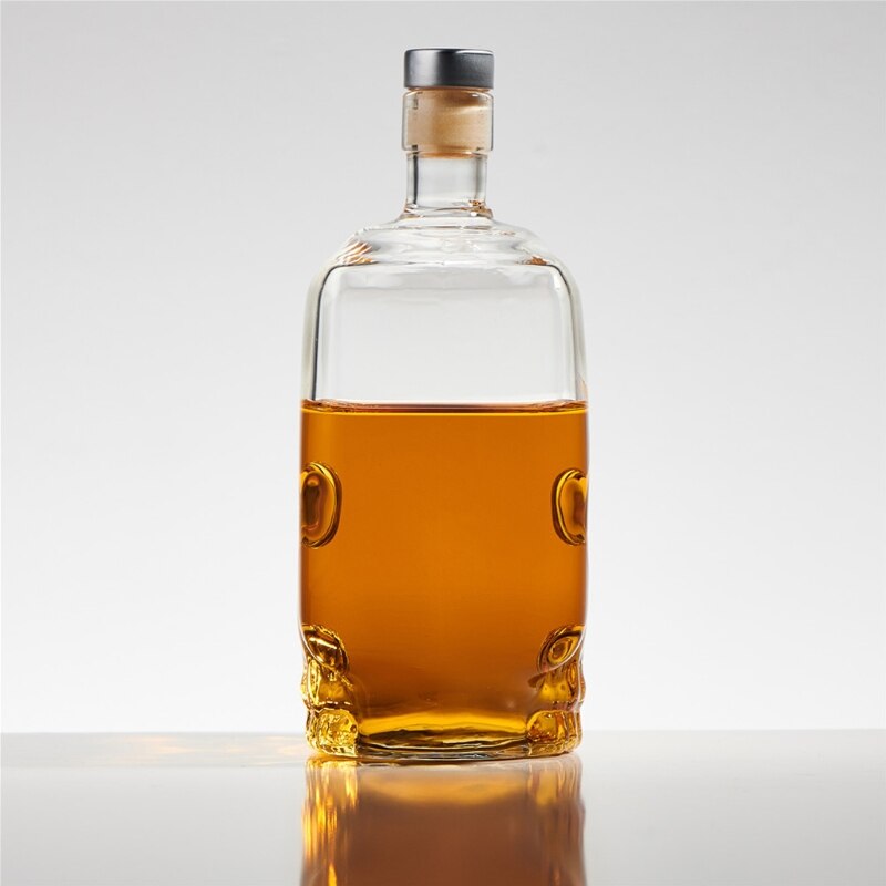 Y8AB Glass Decanter with Stopper Whiskey Flask for Brandy Bourbon Liquor 700ml