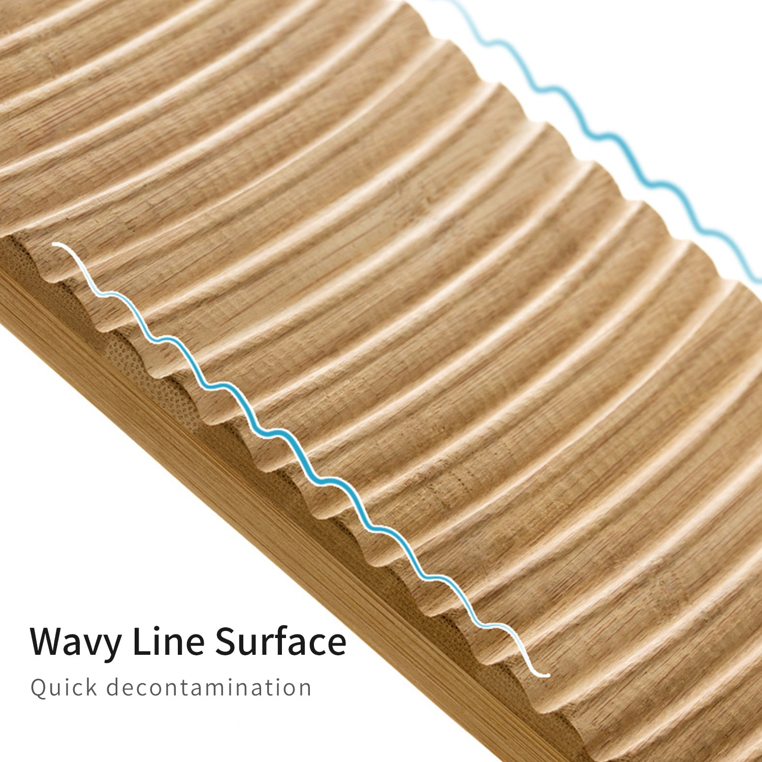 Hand Percussion Wash Board Wood Washboard with Rectangle Handle for Home Laundry Clothes Practical Durable Bamboo Washboard