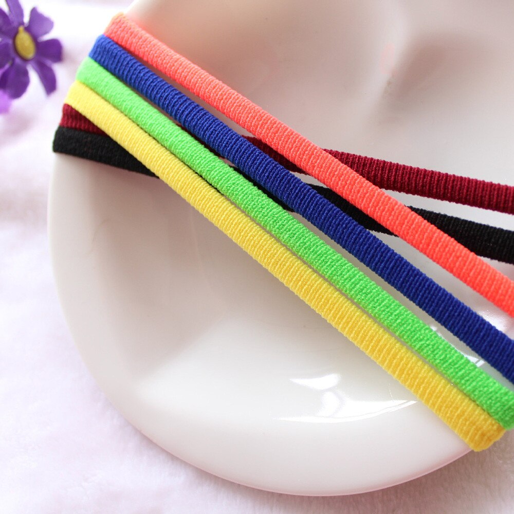 HAICAR 50 pcs laagste prijs Meisje Elastische Hair Ties Band Rope Paardenstaart Armband #4.9