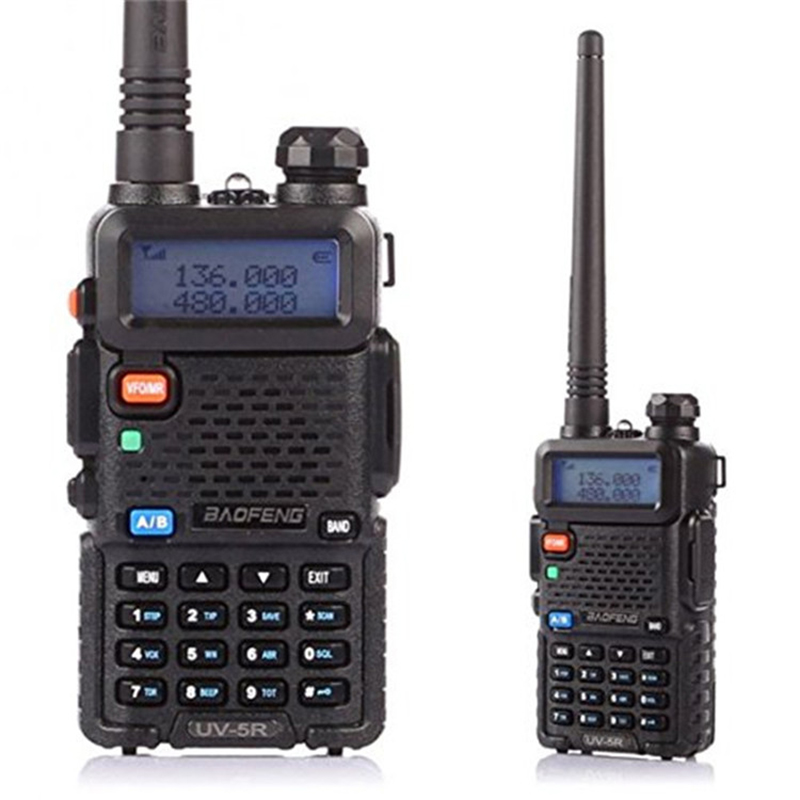 Baofeng UV-5R Radio 5W/8W UV5R FM Walkie Talkie 136-174MHz 400-520MHz Amateurfunk VHF UHF mit Kopfhörer 1800/3800mAh Akku