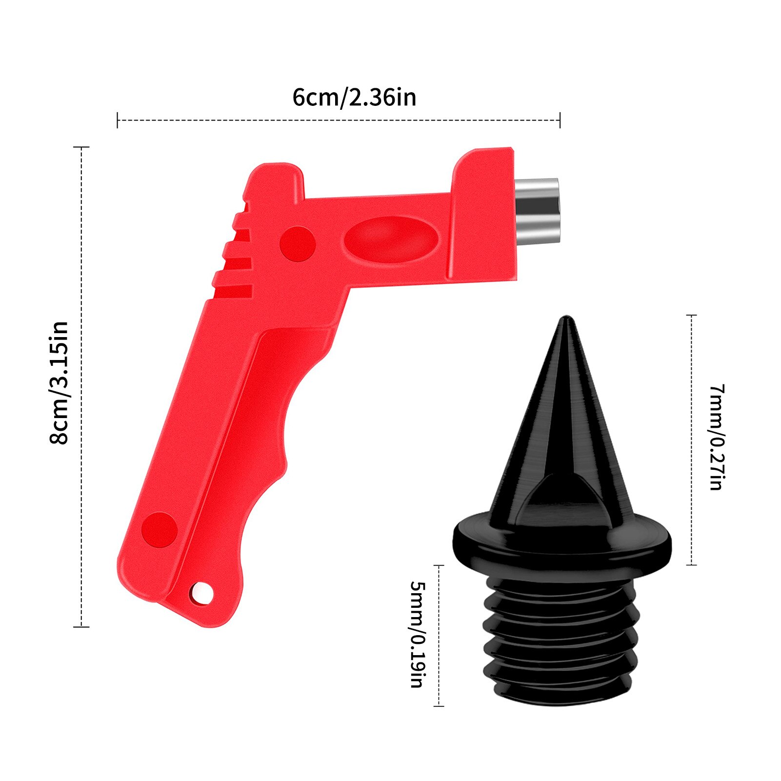 Track Spikes Track Spikes Golf Shoe Spikes Track Shoe Spikes Prevent Slipping Increase Running Speed Pyramid-shaped Hard Steel