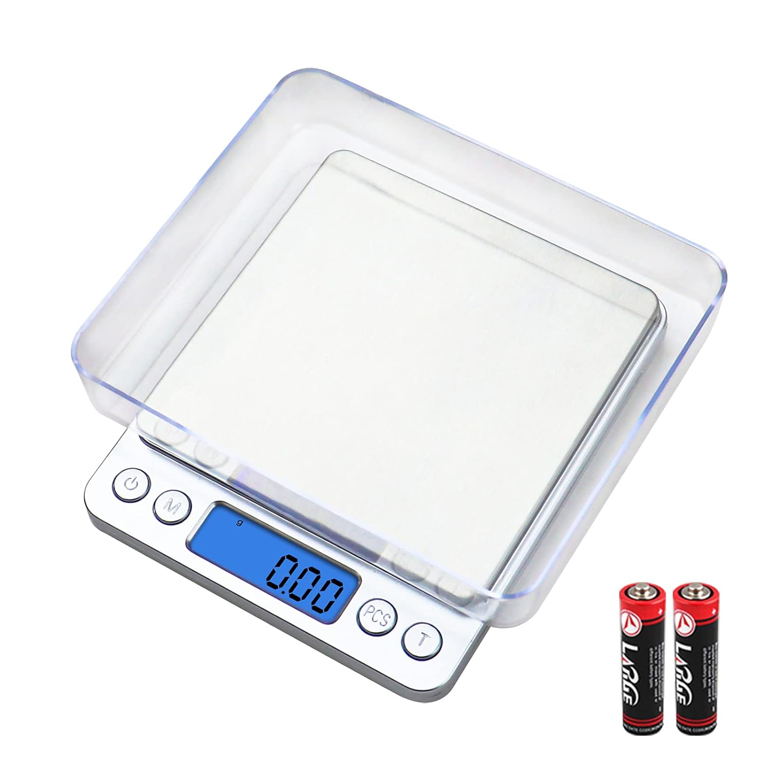 Báscula de cocina Digital 500/1kg/2kg/ 3kg báscula de joyería pequeña báscula de alimentos peso Digital gramos y Oz báscula Digital de gramos: Verde claro