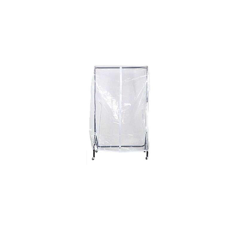 Porte-vêtements transparent, étanche à l'eau et à la poussière, fermeture éclair, présentoir de rangement pour vêtements, sac de protection suspendu, costume, manteau: S