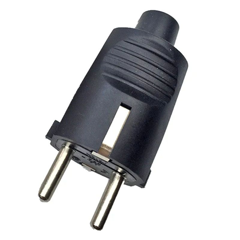 Schwarz Weiß 16A Französisch Russland Korea Deutsch EU Schuko Energie Stecker Kabel Draht Kabel Buchse Männlich Weiblich Montage Buchse Stecker: Schwarz