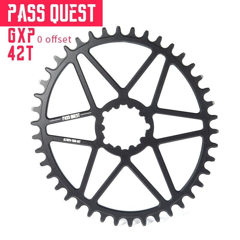Pass quest offset 0mm gxp oval smal bred kedjekrans vevsats för sram  xx1 x01 mtb mountainbike kedja hjul cykel gear 30-42t: Gxp oval 42t balck