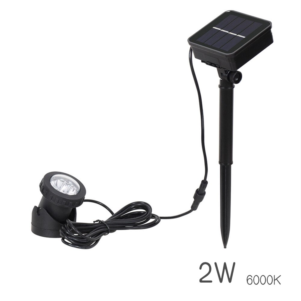 LED Solar- Unterwasser Lichter Teich Licht RGB Landschaft Scheinwerfer IP68 Wasserdicht Schwimmbad Licht Brunnen Aquarium Lampen: 1 Kopf Weiß hell