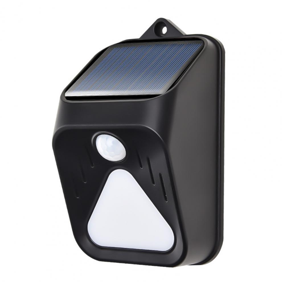 Solar Alarm Licht 100dB Alarmerende Geluid Automatische Opladen Waterdicht Zonne-energie Geluid Alarm Strobe Beveiliging Sound Alert Licht: Black