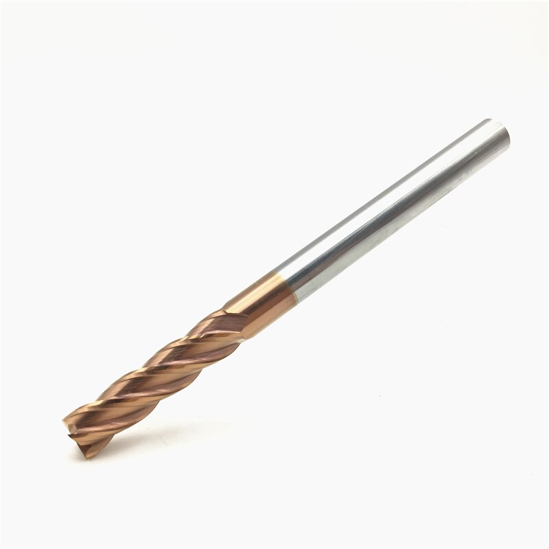 1pcs Endmills Carbide 6mm 8mm Lange 100mm Mill Cutter Tool 2F 3F 4F platte Frees draaibank cnc Metalen Frees Tool voor staal